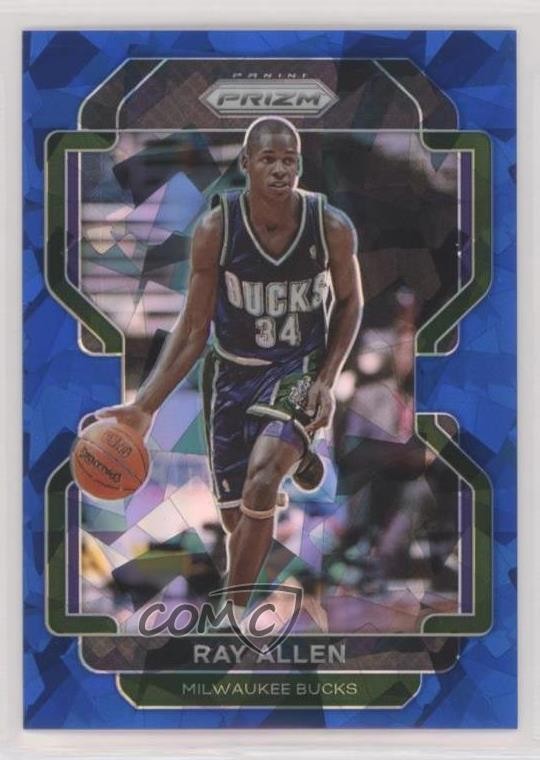 2021-22 Panini Prizm Blue Ice Prizm 70/125 Ray Allen #251 HOF pe8