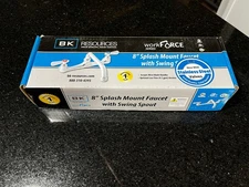 NEW BK Resources BKF-8W-8-G 8 Center Wall Mount Faucet w/8 Spout