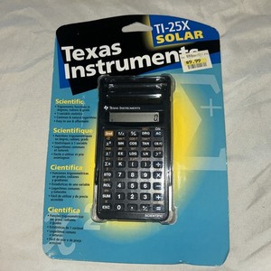 SEALED 1997 Nouveaux instruments du Texas TI-25X Calculatrice scientifique solaire