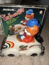 Vintage Yung Lo Toy Animal Cartoon Car Toy Rare Collectable Toy Working With Box