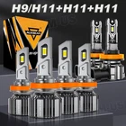 AUXBEAM F15 H9 H11 H11 LED Headlight High Low Beam Fog Light Super Bright White