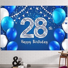6x4ft Happyth Birthday Banner Backdrop - Years Old Birthday Decorations 28