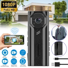 1080P Mini WiFi Camera Clip DVR Audio Video Recorder Police Body Worn Camcorder—