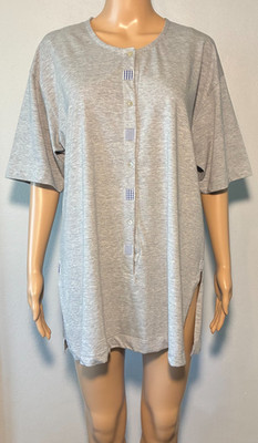 United Colors of Benetton Women's Shirt SizeL Cotton Short Sleeve Button Closure