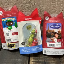 Lot Of 3 Tonies Characters - Favorite Tales, Grinch  Ratatouille SEALED  Read