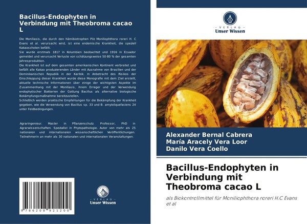 Bacillus-Endophyten In Verbindung Mit Theobroma Cacao L Cabrera (U. A.) Buch-image