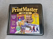PrintMaster Gold 10 6 Good CDs Broderbund Software Windows 95 98 PC Desktop