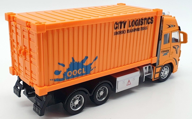 Toyland® Camion Trasporto Container Con Frizione 34 Cm - 2 Container Staccabili Con Luci E Suoni - Scala 1:50 - Giocattolo Per Bambini