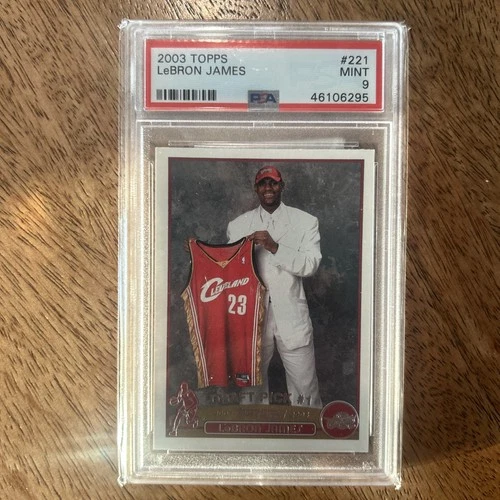 LeBron James (RC) 2003-04 Topps - 2003 NBA Draft #221 PSA 9