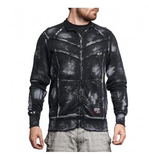 $74 AFFLICTION Black Bleach Wash POWERWELD Full Zip Mock Neck Fleece Jacket NWT
Opens in a new windo