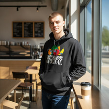 Adidas Originals Mens Small Always Fresh Always Original Black Hoodie Pullover