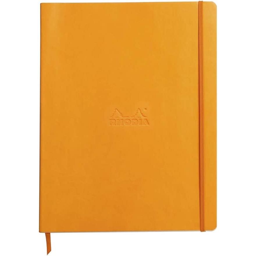 Rhodia 117715C carnet prestige A5 avec papier ivoire 90g pour calligraphie