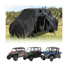 QYMOTO UTV Cover 4-6 Seater, Outdoor Windproof Waterproof Cover with Zipper F...