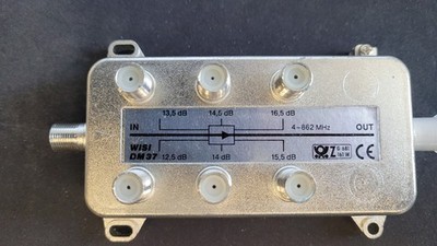 WISI DM 37 Wisi Abzweiger 6f. DM37 4-862MHz 12,5-/16,5dB