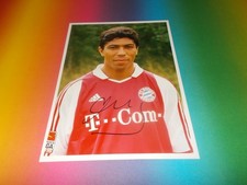 Giovane Elber Bayern Munich signed autograph 20x28 photo in person