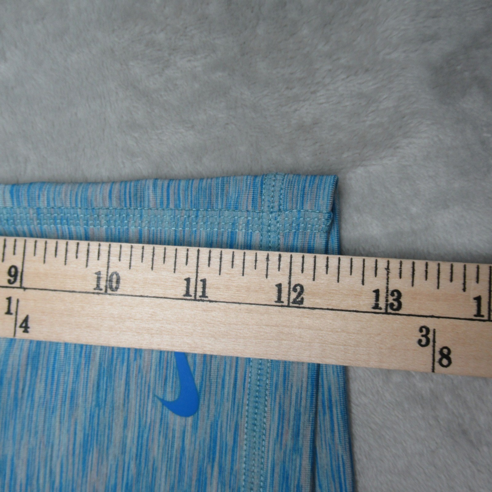 Nike Pro Shorts Womens Medium Blue Space Dye 3" Dri-Fit Compression Gym $38 NEW thumbnail 12