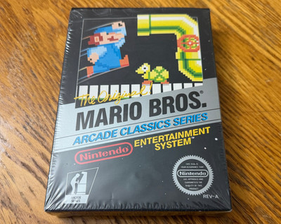 circle seal Mario Bros. arcade complete in box nintendo nes super factory MINT