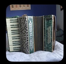 Casali Verona Italian Accordion, Green Marbled Body