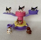 Vintage Assorted Barbie Kennel Care Playtime Pets 4 Kitties and 2 Puppies