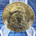 1959-D Franklin Half Dollar 50C - Denver Mint - 90% Silver - BU Light Toning