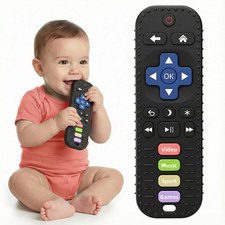 Baby Teething Toys, Remote Control Sensory Teether, Silicone Chew Toy for Tee...