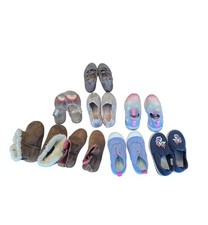 Toddler Girls 7c 8 Pair Shoe Bundle Boots Sneakers Flats Sandals