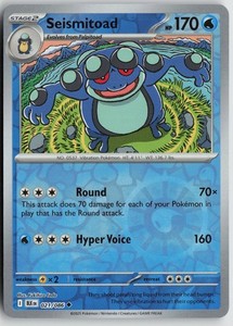 Seismitoad 021/086 Black Bolt Reverse Holo Uncommon