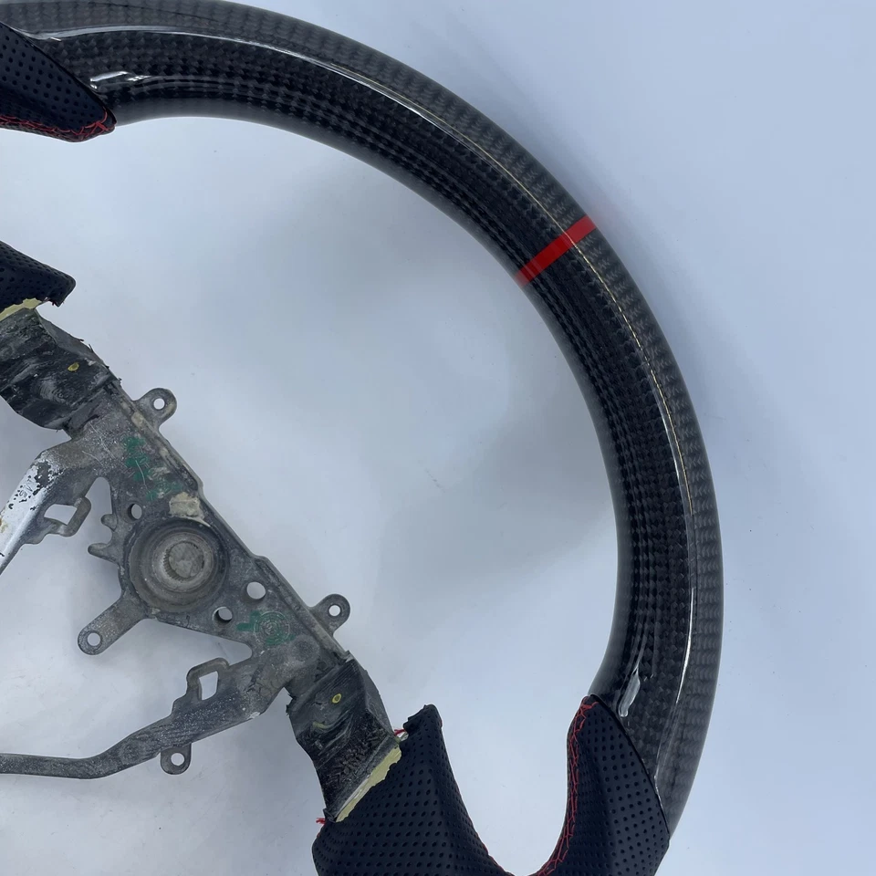 Volante de fibra de carbono real Legacy para Subaru 2003-2007 WRX STI 2005-2007 Foto 2 de 4