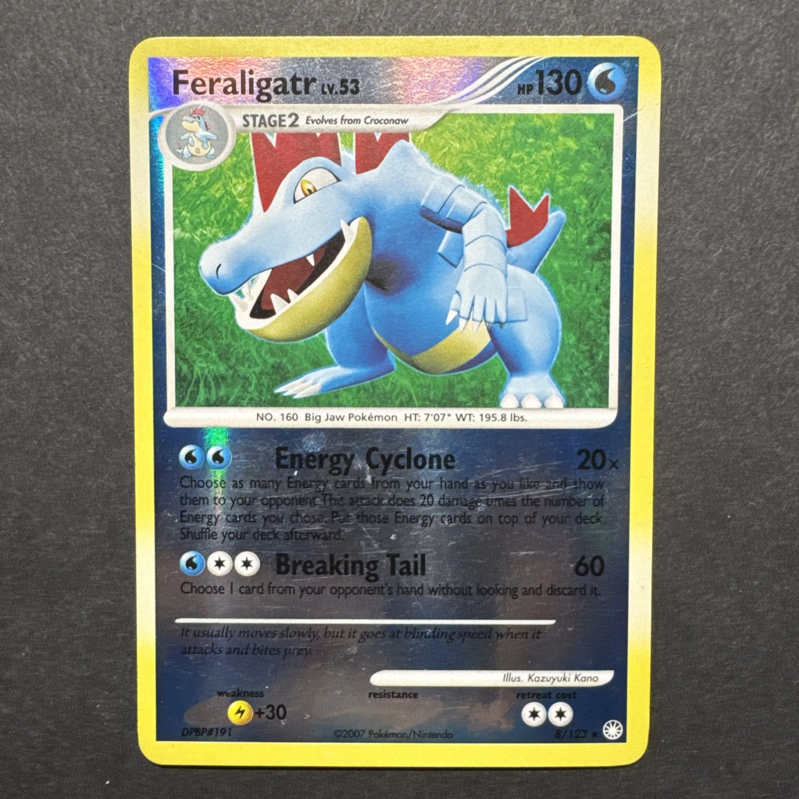 Feraligatr Holo Rare Reverse Holo Mysterious Treasures 8/123 LP