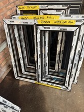 Brand new Black  upvc window 1000 X 1020 Mm Only £249 Fully Glazed