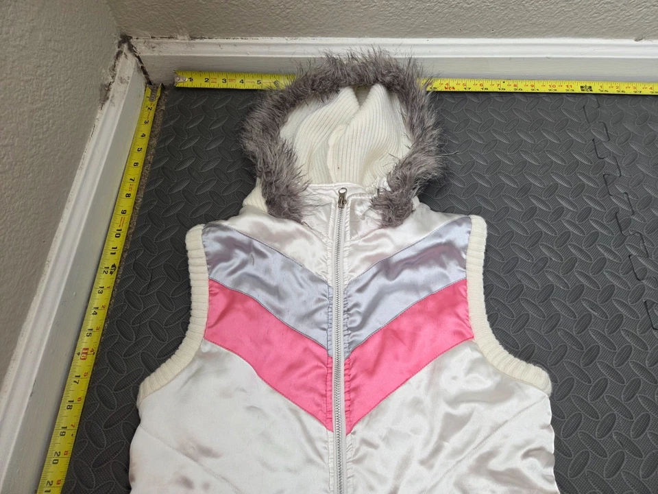 Chaleco Route Niñas XL Bolsillos Acolchados Cremallera Hinchado Cuello Simulado #S33 Foto 2 de 4