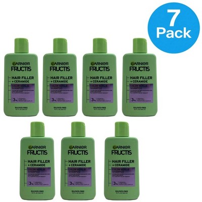 Garnier Fructis Hair Filler + Ceramide Color Repair Shampoo - 10.1oz - 7 Pack