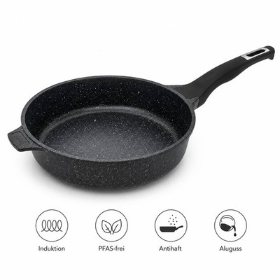 GSW Bratpfanne Schmorpfanne Sauteuse Ø 24 x 7,5 cm Granit Advanced NEU