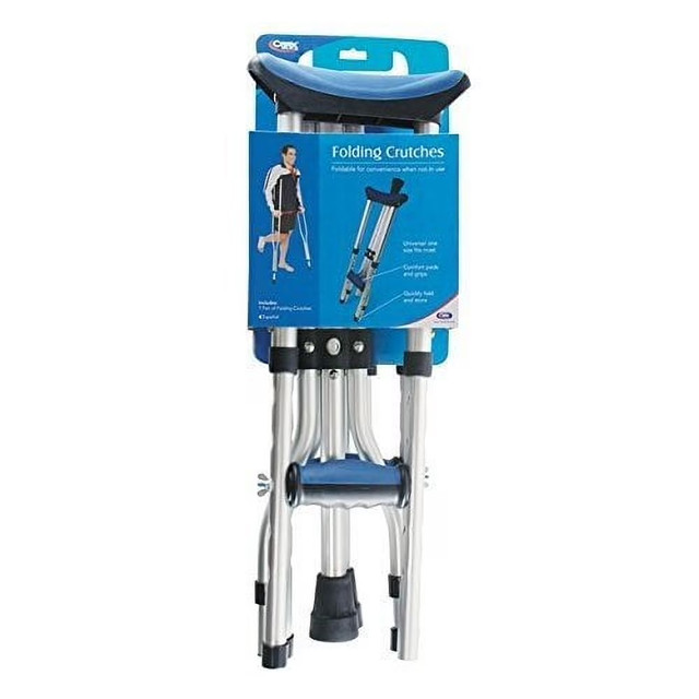 Carex Folding Aluminum Underarm Crutches