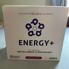 Amare Global Energy+ Dragon Fruit 30 Sticks EXPIRE 4/2026 Sealed New In Box