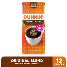 Dunkin’ Original Blend Whole Bean Coffee, Medium Roast, 12 oz Bag 14.16 per pound