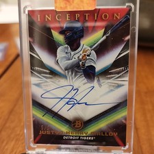 Topps 2023 Bowman Inception Justyn-Henry Malloy Autograph Red /5 Tigers BOOKEND!
