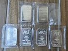 4 SilverTowne & 2 JM Johnson Matthey 1 oz .999 Fine Silver Bars - 6 Total