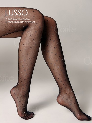 Conte TIGHTS Fantasy Design 20 DEN Strumpfhose LUSSO Diamond Lurex Polka Dots - Bild 12 von 20