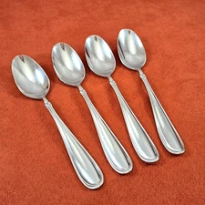 Set/4 Dansk ALPHA II Stainless 6-3/8" Teaspoons China