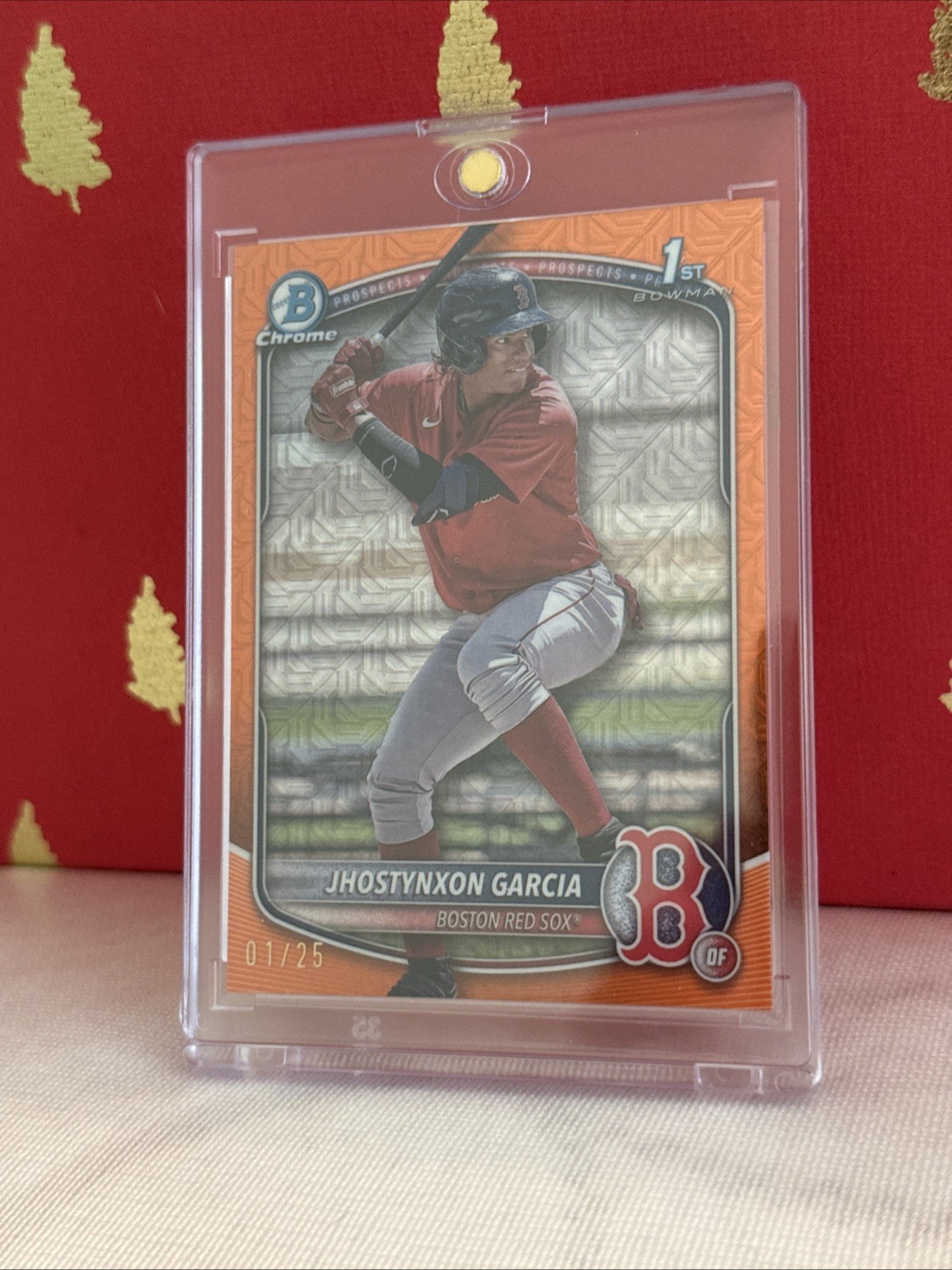 2025 Bowman Chrome Prospects Jhostynxon Garcia #BCP-43 Orange #/25