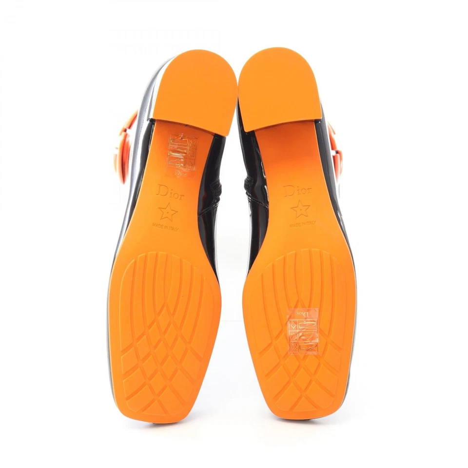 Christian Dior CD boots Patent leather Black Red Used Women #35 D - Image 4 of 4