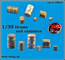 1/35 Redog  - Oil, Fuel drums and canisters set. / 35br2