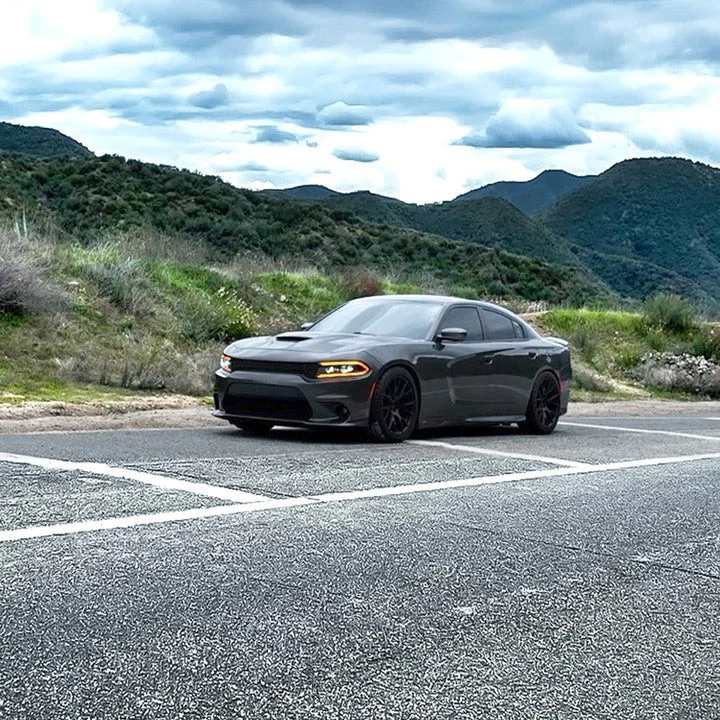 Alpharex Para Dodge Charger 2015-2023 LUXX LED Proyector Faros Lámparas Negro Foto 2 de 4