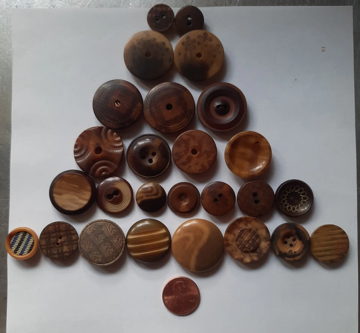 Collectible Vegetable Ivory Sewing Buttons (1930-Now) for sale | eBay