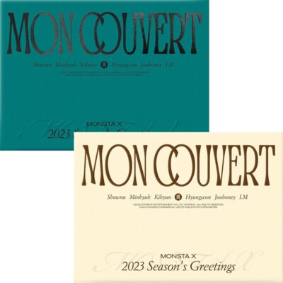 MONSTA X 2023 SEASON S GREETINGS DESK+WALL CALENDAR 2 Ver SET K-POP SEALED