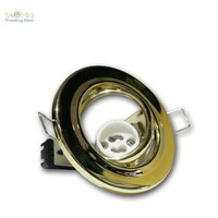 GU10 Einbaustrahler Einbaurahmen Messing 230V Einbauleuchte Schwenkbar Gu 10