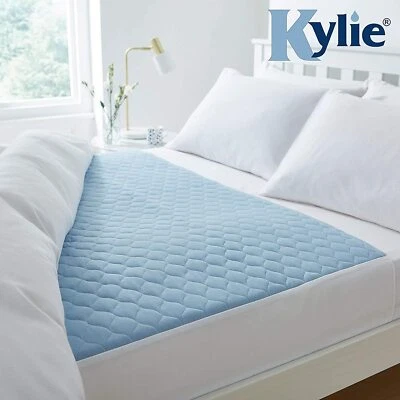 Kylie-4-Litre, Re-Usable, Bed Pad, Incontinence Sheet,91 x 139cm,(36"x 54") Blue