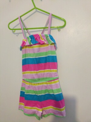 Mädchen Regenbogen gestreifter Playsuit 12-18 Monate von Circo