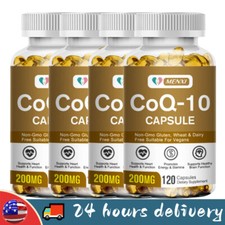 CoQ10 200mg Softgels Heart Health - Cellular Energy Production  Repair Formula